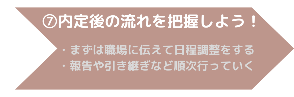 転職・内定後の流れ